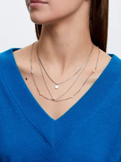 Set Of Necklaces With Pearls And Medals|Parfois Clearance