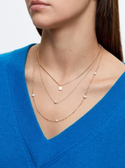 Set Of Necklaces With Pearls And Medals|Parfois Best Sale
