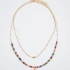 Set Of Necklaces With Semiprecious Stone|Parfois New