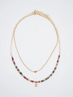 Set Of Necklaces With Semiprecious Stone|Parfois New
