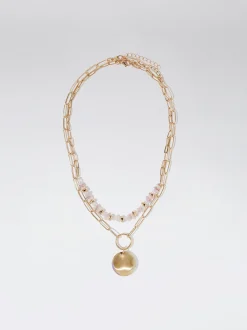 Set Of Necklaces With Semiprecious Stone|Parfois New
