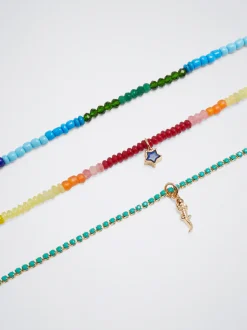 Set Of Necklaces With Semiprecious Stone|Parfois Store