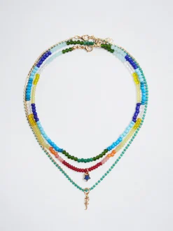 Set Of Necklaces With Semiprecious Stone|Parfois Outlet
