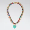 Set Of Necklaces With Shell And Heart|Parfois Online