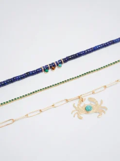 Set Of Necklaces With Stone And Charm|Parfois Hot