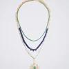 Set Of Necklaces With Stone And Charm|Parfois Outlet