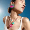 Set Of Necklaces With Stone And Charms|Parfois Best Sale