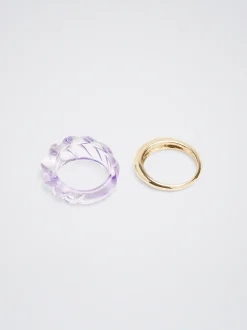 Set Of Resin Rings|Parfois Best Sale