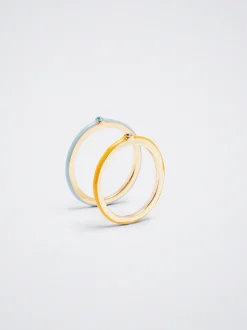 Set Of Rings With Crystal|Parfois Flash Sale