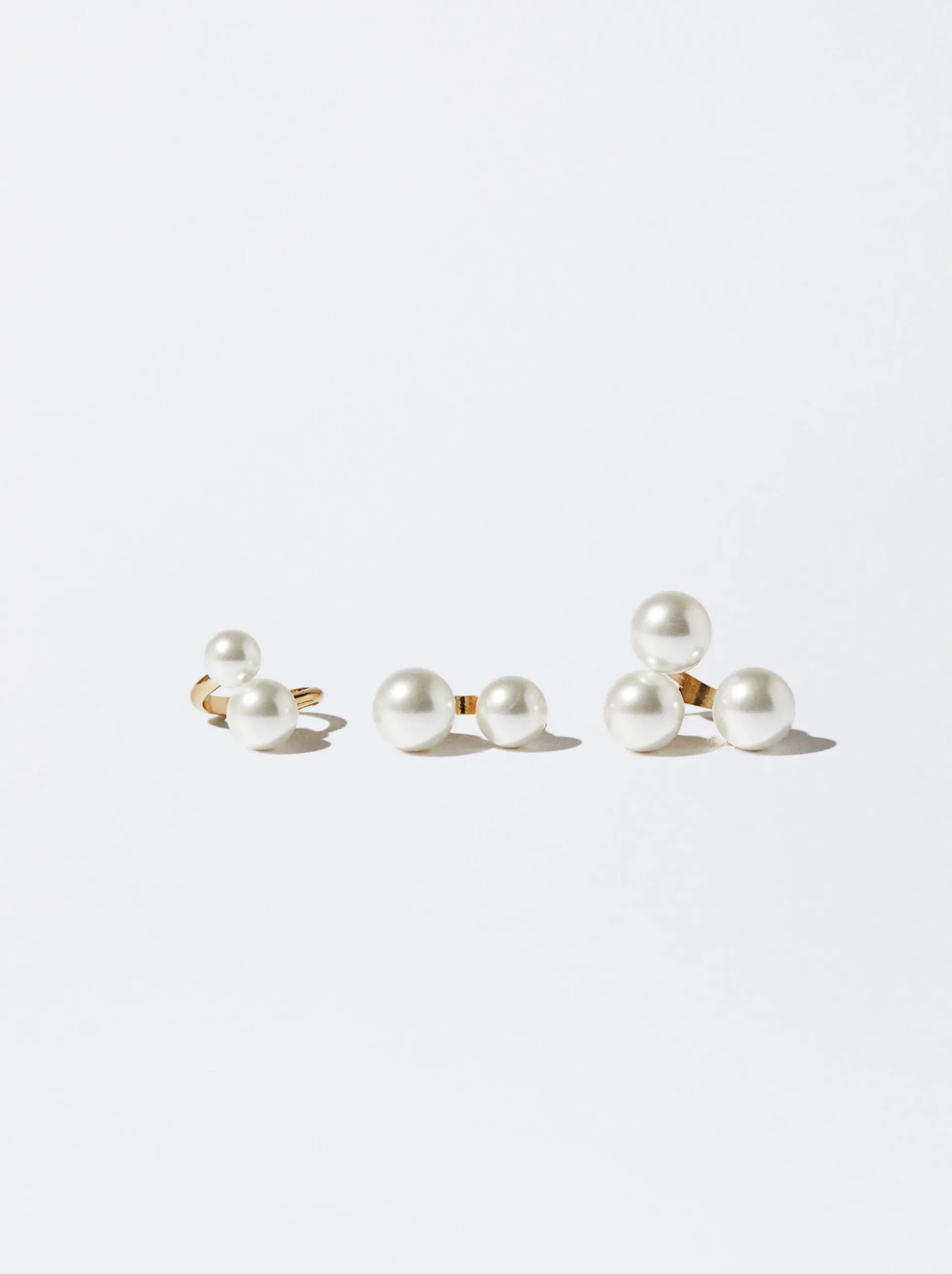 Set Of Rings With Pearls|Parfois Clearance
