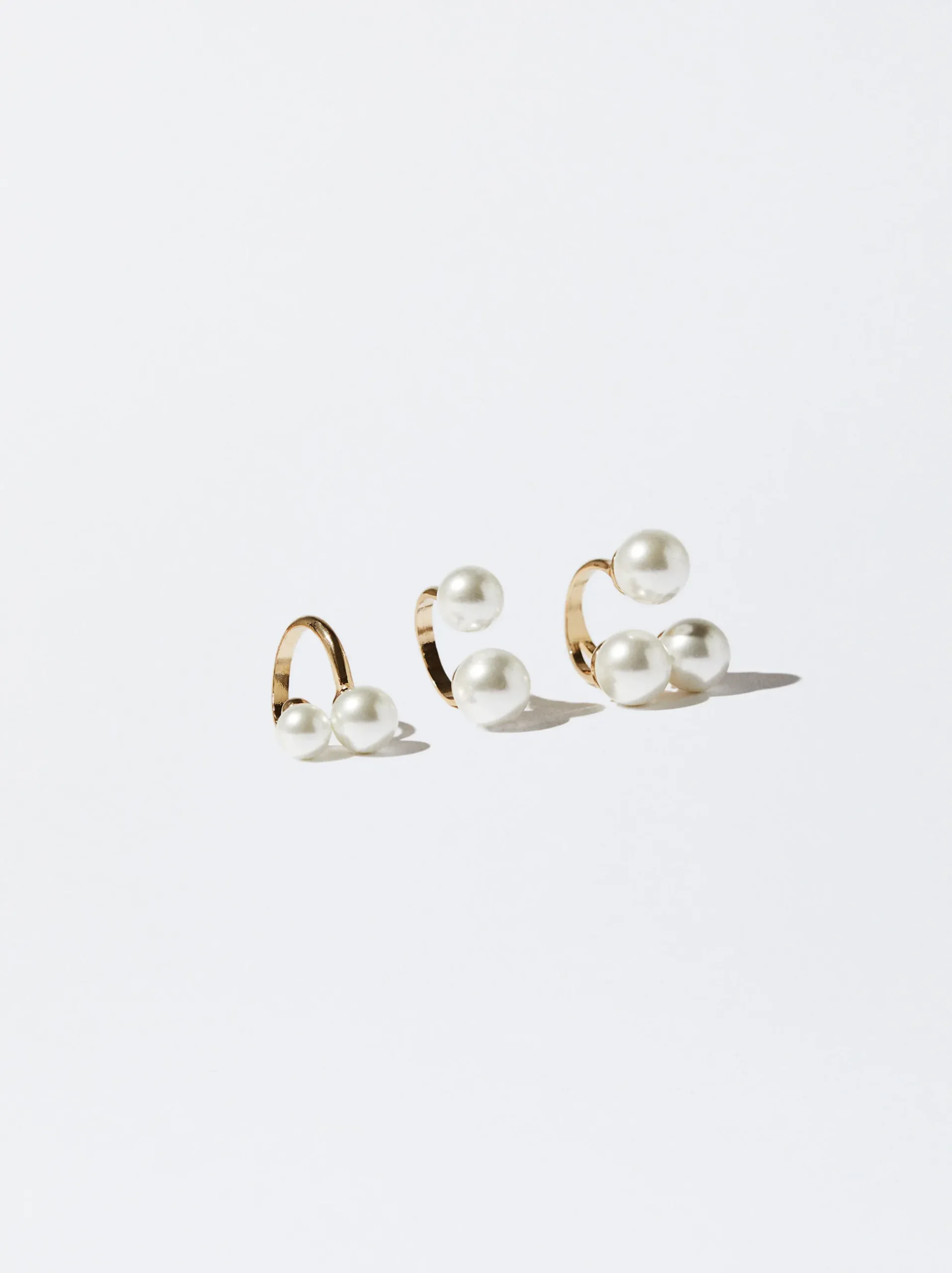 Set Of Rings With Pearls|Parfois Clearance