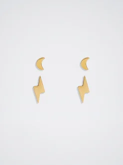 Set Of Stainless Steel Earrings|Parfois Shop