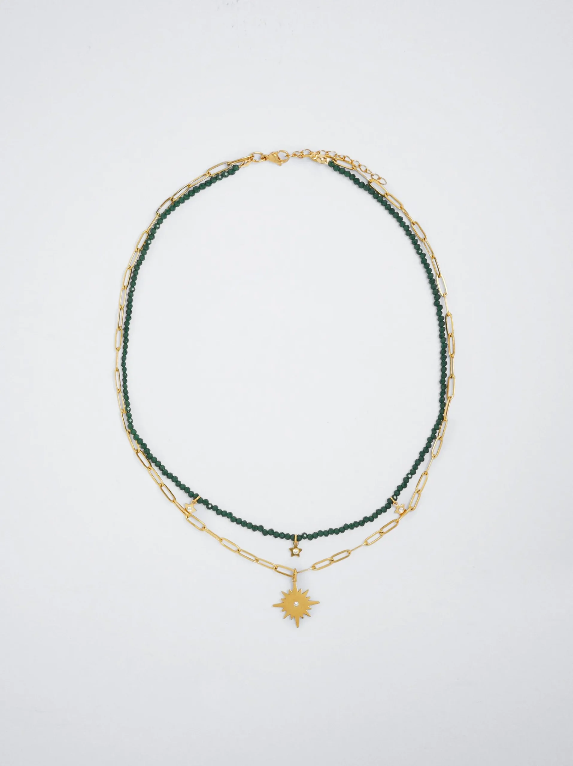 Set Of Steel Necklaces With Stars|Parfois Cheap