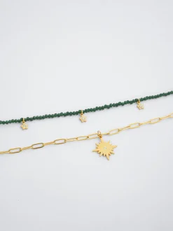 Set Of Steel Necklaces With Stars|Parfois Cheap