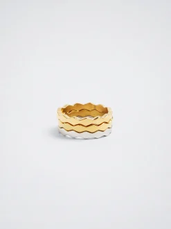 Set Of Steel Rings|Parfois Flash Sale