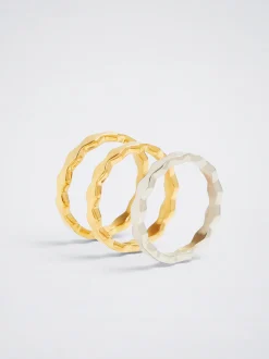 Set Of Steel Rings|Parfois Flash Sale