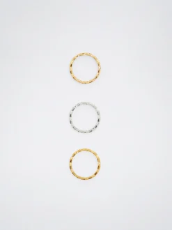 Set Of Steel Rings|Parfois Flash Sale
