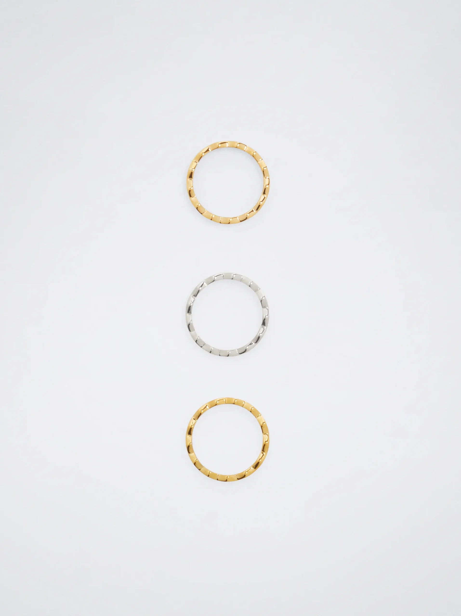 Set Of Steel Rings|Parfois Flash Sale