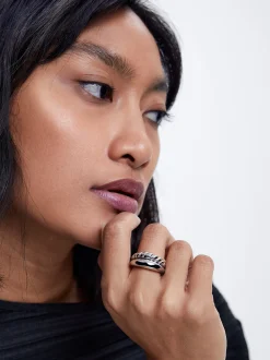 Set Of Steel Rings|Parfois Sale