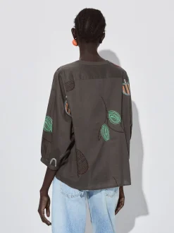 Shirt With Embroidery|Parfois Shop