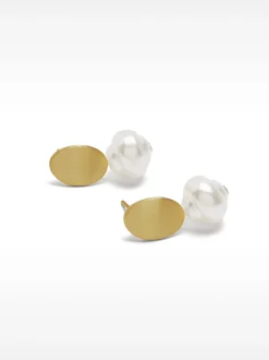 Short Earrings With Pearl|Parfois Shop
