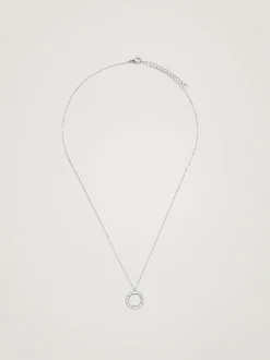 Short Stainless Steel Necklace With Crystals|Parfois New