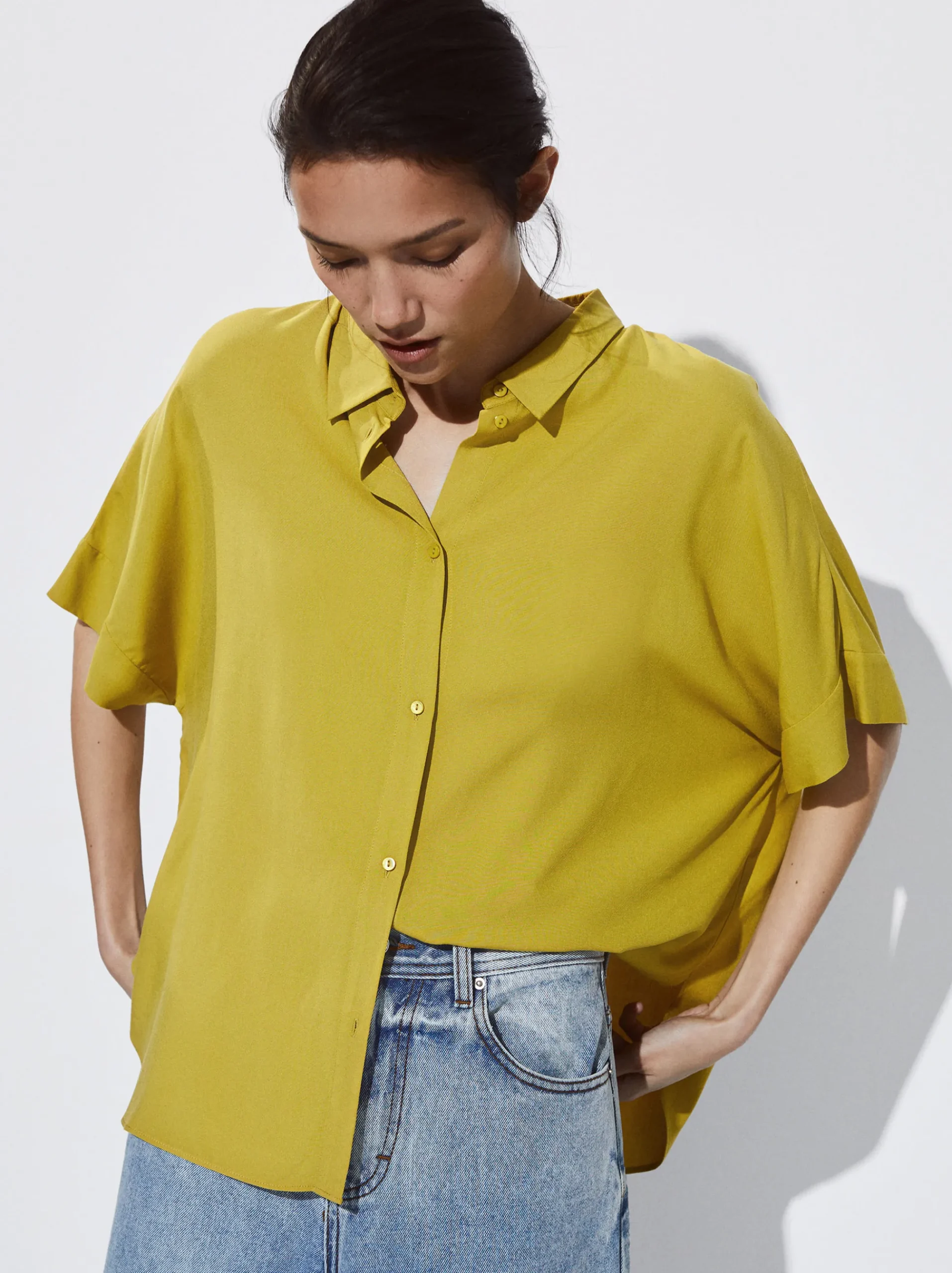 Short-Sleeved Shirt With Buttons|Parfois Cheap