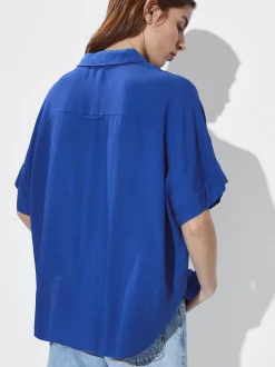 Short-Sleeved Shirt With Buttons|Parfois Clearance