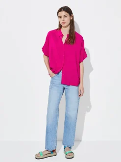 Short-Sleeved Shirt With Buttons|Parfois Flash Sale