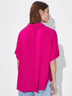 Short-Sleeved Shirt With Buttons|Parfois Flash Sale