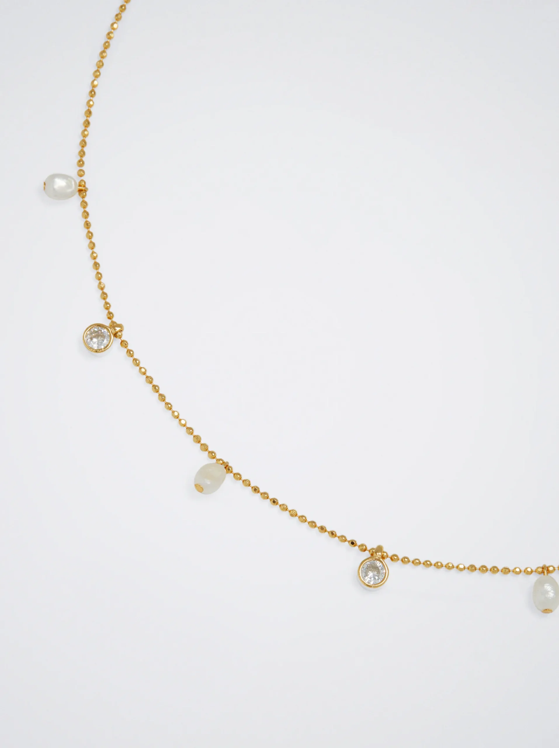 Silver 925 Necklace With Freshwater Pearl|Parfois Flash Sale