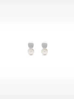 Silver Earrings With Pearls|Parfois Best