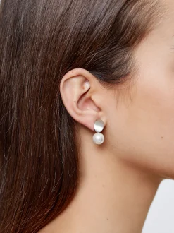 Silver Earrings With Pearls|Parfois Best