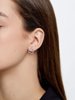 Earrings With Zirconia|Parfois Flash Sale