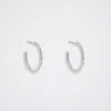 Hoops With Pearl And Crystal|Parfois Cheap