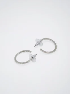 Hoops With Pearl And Crystal|Parfois Cheap