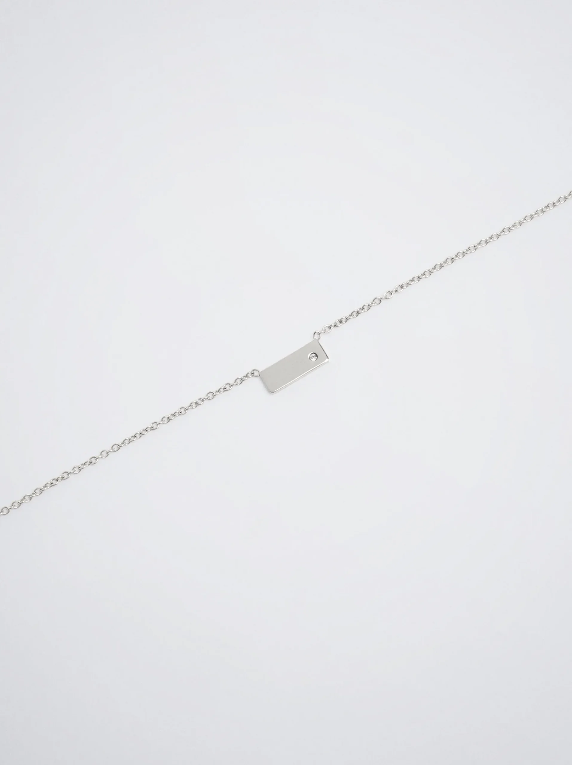 Stainless Steel Necklace With Crystals|Parfois Hot