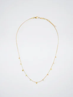 Silver Stainless Steel Necklace With Crystals|Parfois Online