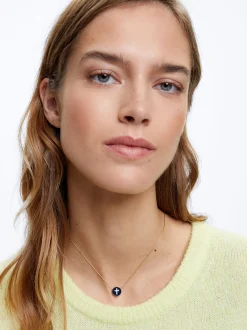Silver Stainless Steel Necklace With Cross|Parfois Flash Sale