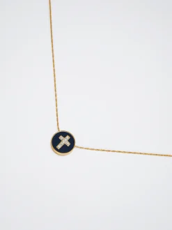 Silver Stainless Steel Necklace With Cross|Parfois Flash Sale