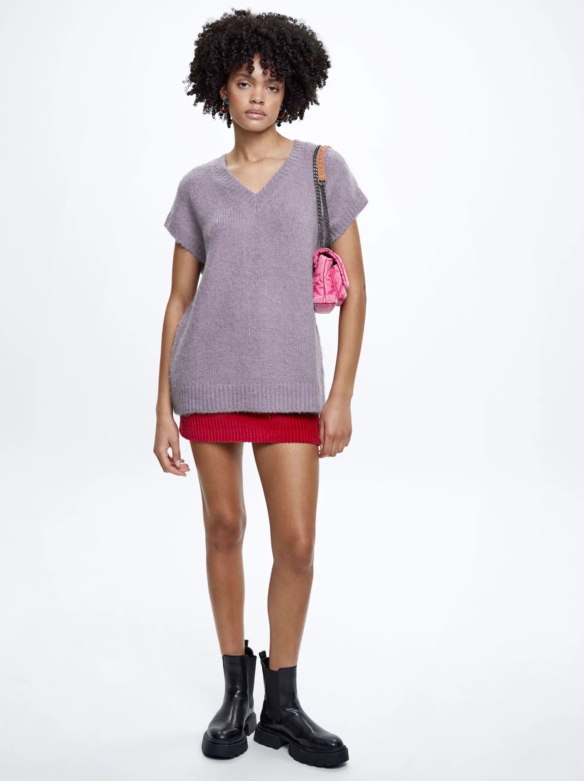 Sleeveless Knitted Vest|Parfois Cheap