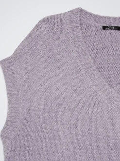 Sleeveless Knitted Vest|Parfois Cheap