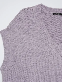 Sleeveless Knitted Vest|Parfois Discount