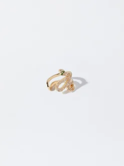 Snake Ear Cuff With Zirconia|Parfois Clearance