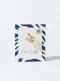 Snake Ear Cuff With Zirconia|Parfois Clearance