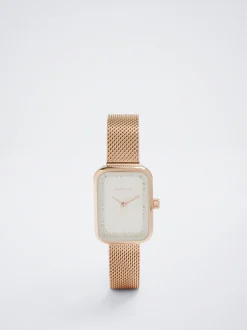 Square Case Stainless Steel Watch|Parfois Flash Sale