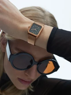 Square Case Stainless Steel Watch|Parfois Outlet