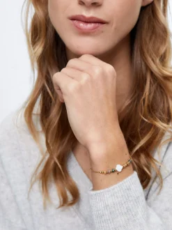 Stainless Steel Bracelet Semiprecious Stones|Parfois Fashion