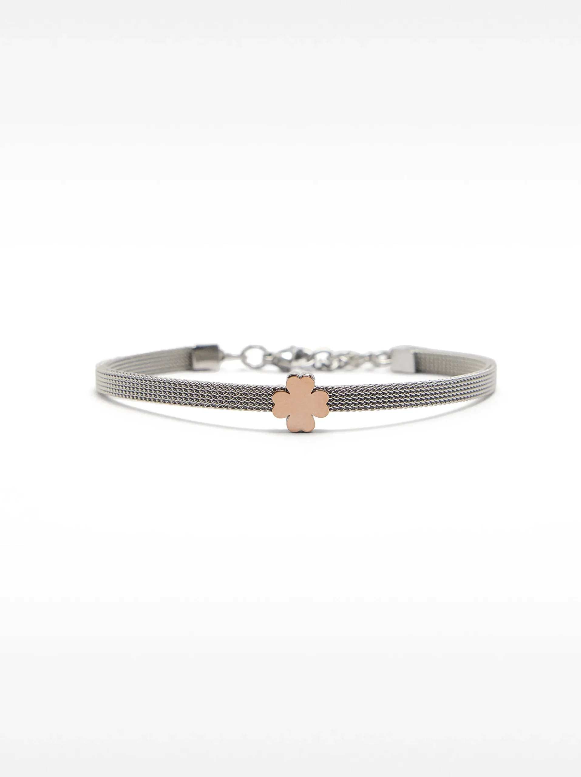 Stainless Steel Bracelet With Clover|Parfois Shop