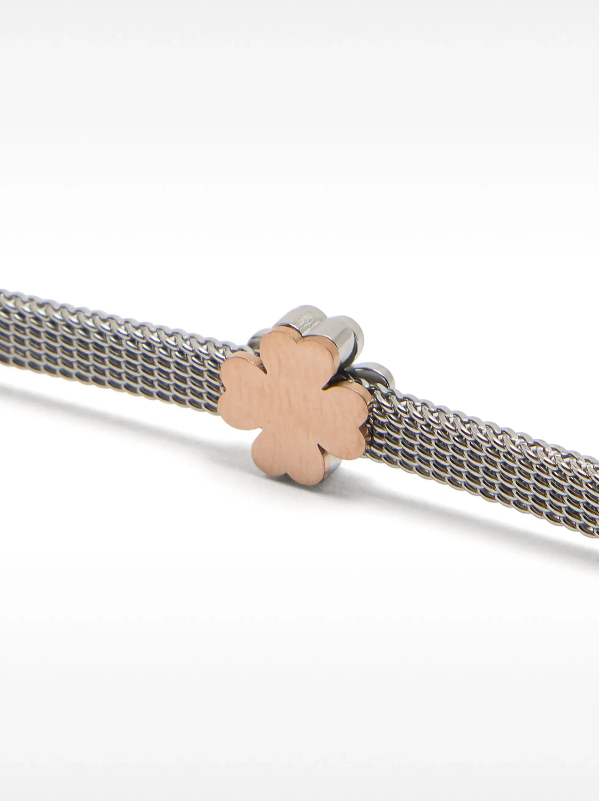 Stainless Steel Bracelet With Clover|Parfois Shop